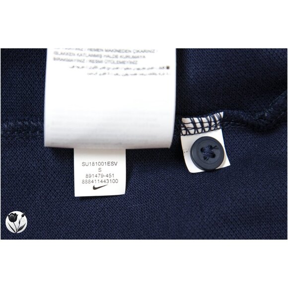Men’s NWT Nike Polo S France National Team FFF Shirt Navy Blue Soccer World Cup - Picture 11 of 14